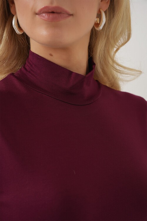 Merterium Kadın Kolsuz Body 4348 - Bordo