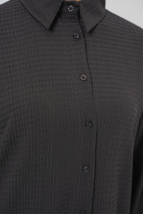 Merterium Kadın Örme Tesettür Alt Üst Takım 6711 - Antrasit