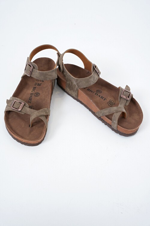 Merterium Kadın Ortopedik Terlik 010186 - Vizon