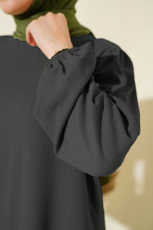 Merterium Kadın Tunik Pantolon Alt Üst Takım 6663 - Antrasit