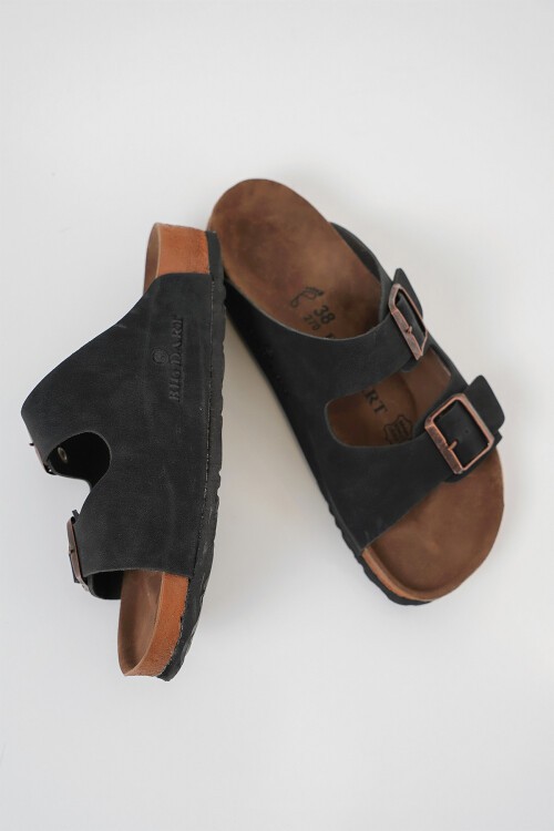 Merterium Unisex Ortopedik Terlik 010182 - Siyah