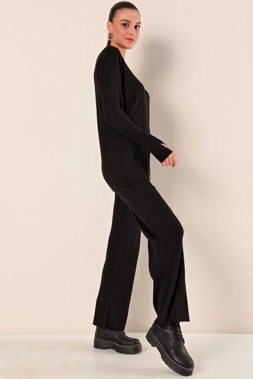 15826 Fitilli İkili Takım - Siyah