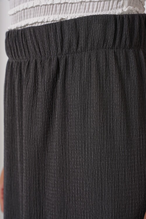 Merterium 1886 Uzun Örme Etek - Antrasit