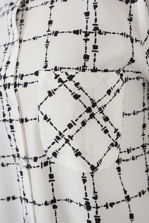 Merterium 3639 TEK CEPLİ GÖMLEK - A.Beyaz