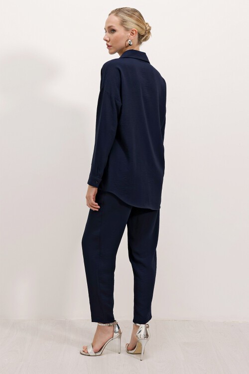 6593 Oversize İkili Takım - Lacivert