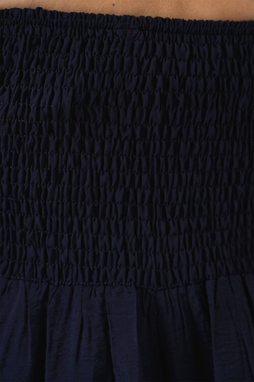 Kadın Askılı Ayrobin Elbise 2565 - Lacivert