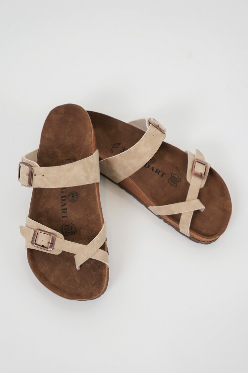 Merterium Unisex Ortopedik Terlik 010181 - Bej