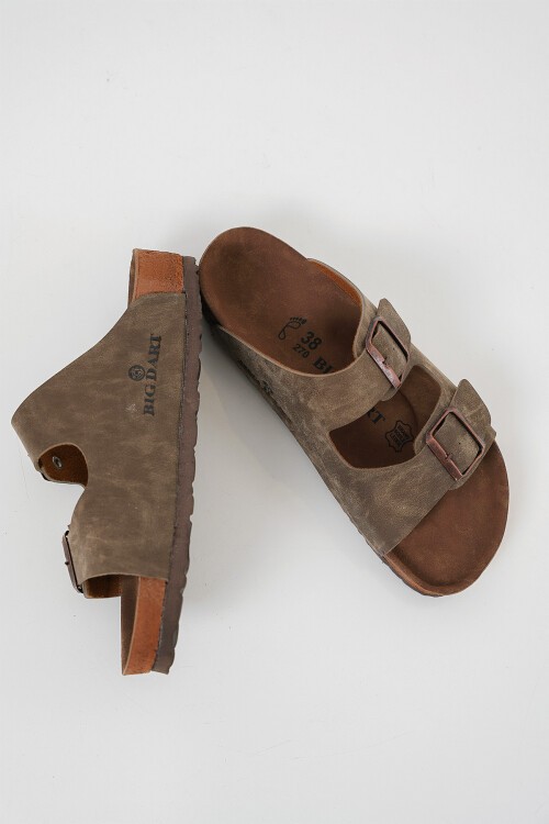 Merterium Unisex Ortopedik Terlik 010182 - Vizon