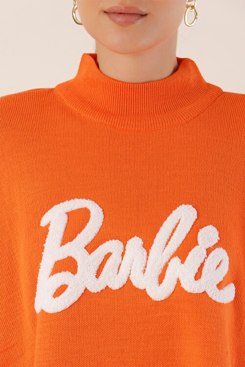 15783 Yırtmaçlı Panço Kazak - D. Turuncu