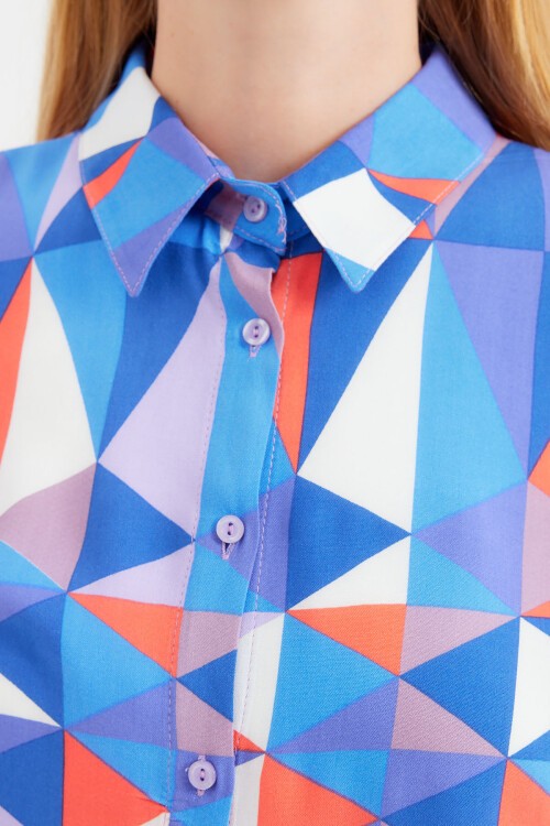 3721 Grafik Desenli Gömlek - C.Saks