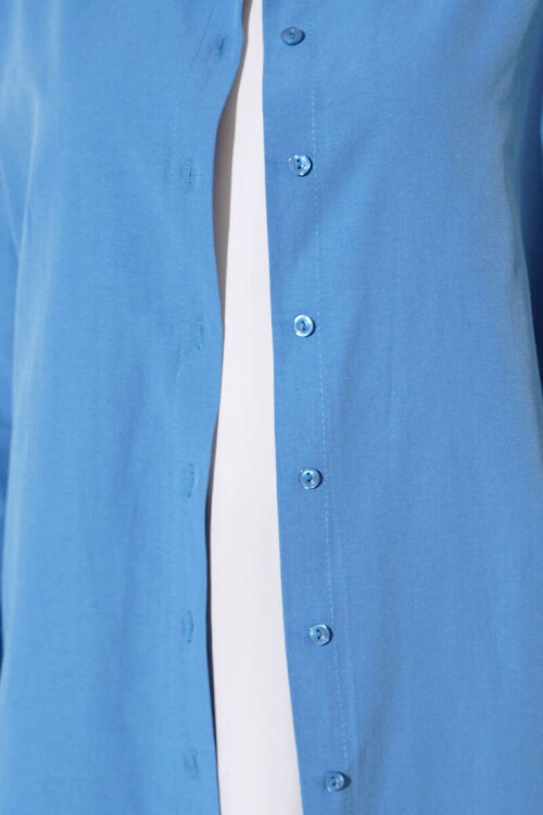 5845 Tesettür Tunik - İndigo