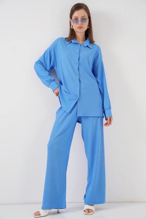 5858 Örme İkili Takım - Mavi