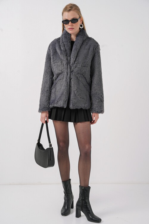 9088 Peluş Kaban - Antrasit