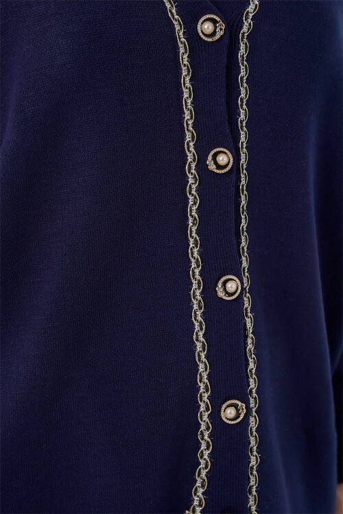 Kadın Hırka Pantolon Triko İkili Takım 15956 - Lacivert