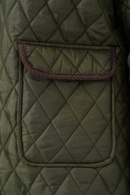 Kadın Kapitone Overisze Mont 5229 - Haki