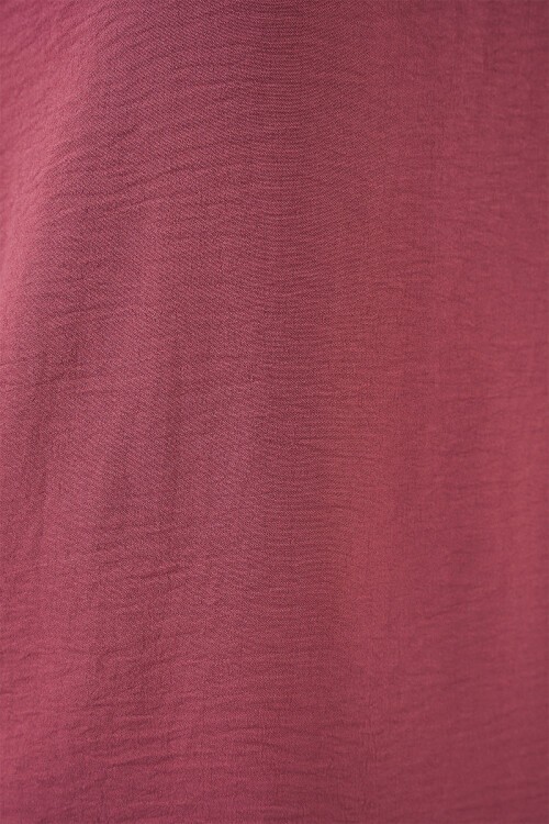 V Yaka Sıfır Kol Bluz 950 - D.Gül Kurusu