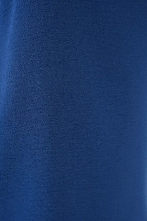 V Yaka Sıfır Kol Bluz 950 - Saks