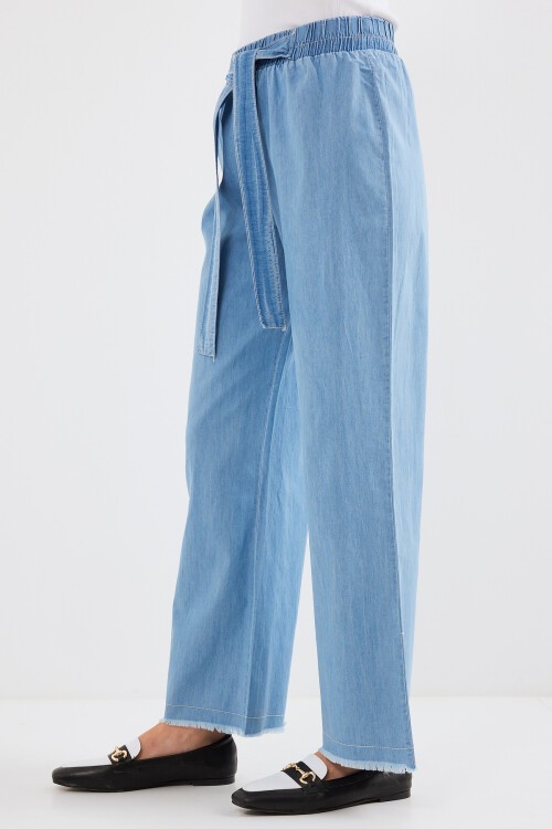 6469 BOL PAÇA JEANS PANTOLON - Mavi