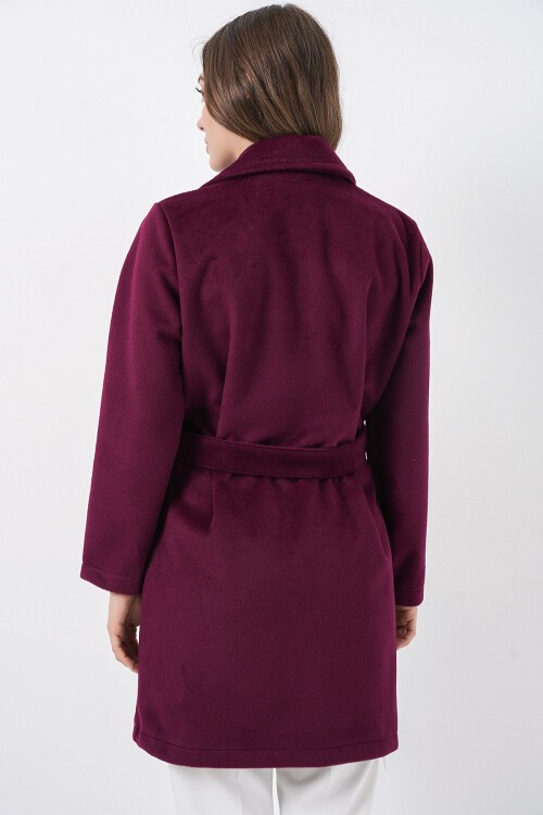 Kadın Kuşaklı Kaban 9171 - Bordo
