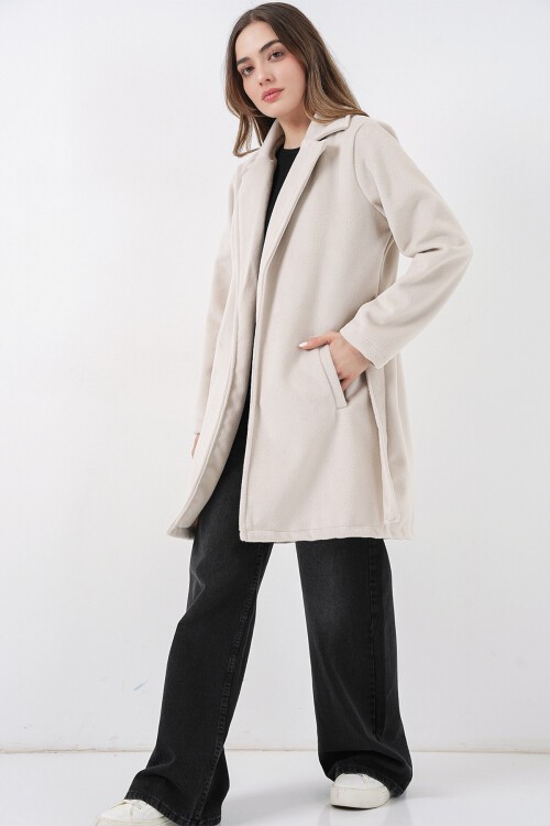 Kadın Kuşaklı Kaban 9171 - Ekru