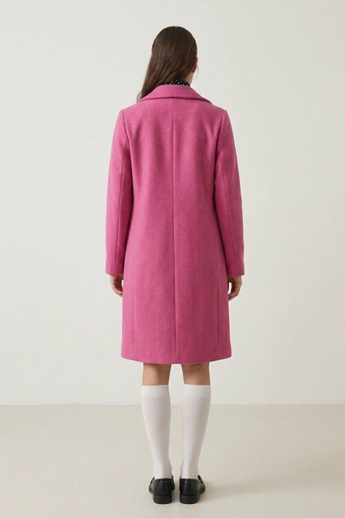 Merterium 9085 Kaşe Kaban - A.Fuşya