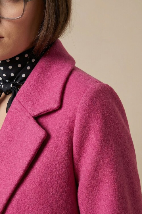 Merterium 9085 Kaşe Kaban - A.Fuşya