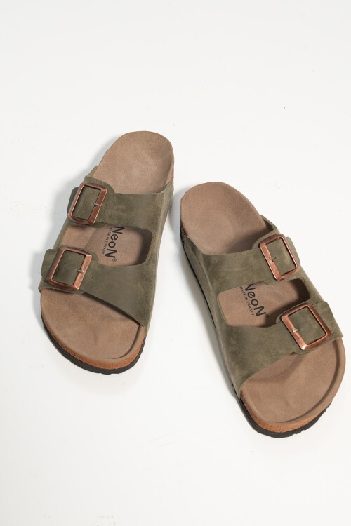 Unisex Ortopedik Terlik 010182 - Haki