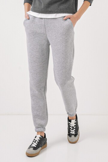 Merterium 55450 Üç İplik Eşofman Altı - Gri