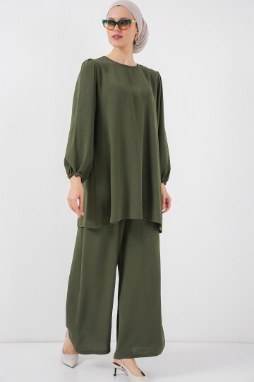 Merterium Ayrobin Tunik Pantolon Alt Üst Takım 6712 - Haki