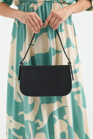 Merterium 010172 Düz Baget Omuz Çantası - Siyah