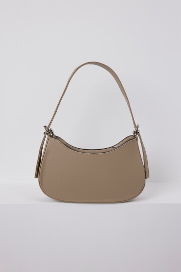 Kadın Bej Düz Baget Çanta 010167