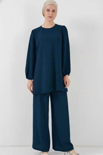 Ayrobin Tunik Pantolon Alt Üst Takım 6712 - Petrol
