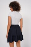 Merterium 1884 Örme Mini Etek - Y.Lacivert