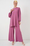 Merterium Ayrobin Tunik Pantolon Alt Üst Takım 6712 - Koyu Lila