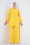 Merterium Ayrobin Tunik Pantolon Alt Üst Takım 6712 - Sarı