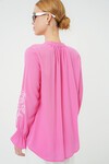 Merterium Kadın Nakışlı Örme Bluz 941 - Pembe