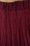 Merterium Kadın Uzun Kırışık Etek 8042 - Bordo