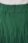 Merterium Kadın Uzun Kırışık Etek 8042 - Zümrüt Yeşili