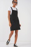 Merterium 2440 Mini Salopet Elbise - Siyah