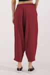 Merterium 6591 Dokuma Şalvar Pantolon - Bordo