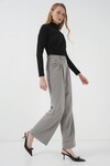 Merterium 6647 Bol Paça Kumaş Pantolon - Gri