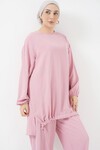 Merterium 6682 Tunik Pantolon İkili Takım - Pudra