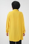 Merterium Kadın Uzun Gömlek Tunik 5945 - Sarı