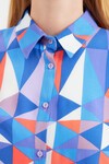 3721 Grafik Desenli Gömlek - C.Saks