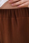 6543 Örme Pantolon - Kahverengi