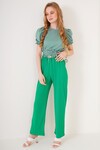 6543 Örme Pantolon - Yeşil