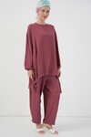 6682 Tunik Pantolon İkili Takım - Gül Kurusu