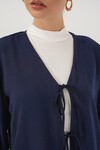 Kadın Ayrobin Kimono Etek İkili Takım 8047 - Lacivert