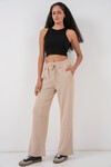Kadın Fitilli Pantolon 30053 - Bej
