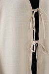 Keten Tesettür Kimono 5968 - Ekru